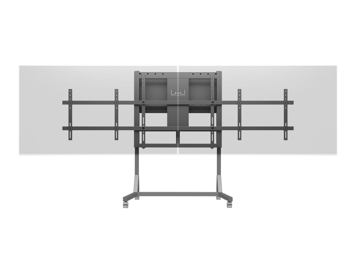 Multibrackets M Motorised Floorstand Pro Dual Screen for 2x Displays up to 86" | 7350105210440 Motorised Floormount Multibrackets