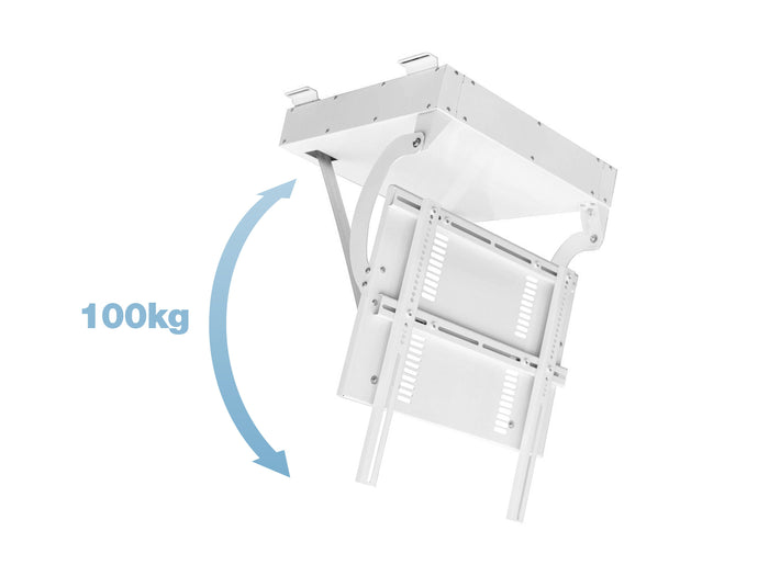 Multibrackets M Motorized Ceiling Mount Pro SD for 32"-100" Screens – White | 7350073739592 Ceiling Mount Bracket Multibrackets