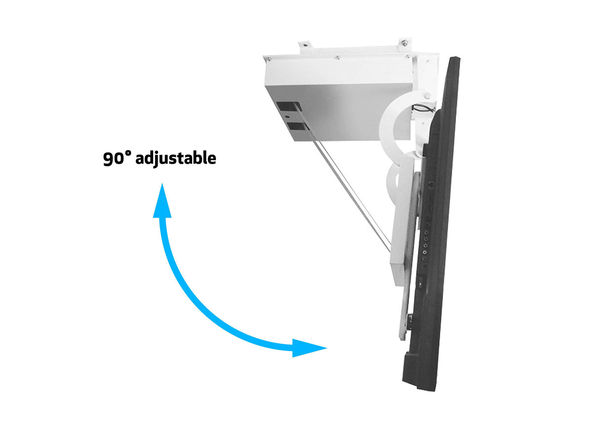 Multibrackets M Motorized Ceiling Mount Pro SD for 32"-100" Screens – White | 7350073739592 Ceiling Mount Bracket Multibrackets