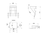 Multibrackets M Motorized Ceiling Mount Pro SD for 32"-100" Screens – White | 7350073739592 Ceiling Mount Bracket Multibrackets