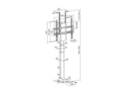 Multibrackets M Motorized Large TV Lift Turn for 32–55" Displays – Black | 7340234814916 Motorized TV Lift Multibrackets
