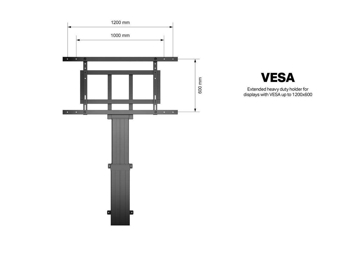 Multibrackets M Motorized Public Floormount XL for 42"-110" Screens | 7350105215780 Motorised Floormount Multibrackets