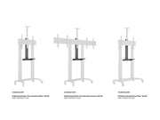 Multibrackets M Motorized Public Floorstand Dual Pillar 180 HD Adjustable Shelf Black | 7350105214394