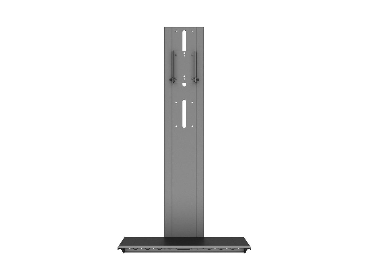 Multibrackets M Motorized Public Floorstand Dual Pillar 180 HD Adjustable Shelf Black | 7350105214394