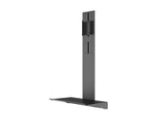 Multibrackets M Motorized Public Floorstand Dual Pillar 180 HD Adjustable Shelf Black | 7350105214394