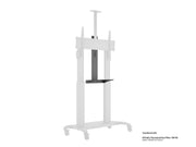 Multibrackets M Motorized Public Floorstand Dual Pillar 180 HD Adjustable Shelf Black | 7350105214394