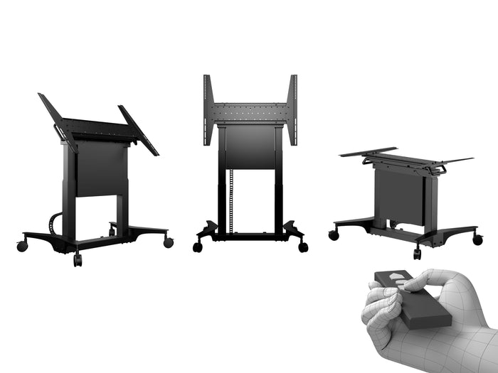 Multibrackets M Motorised Touch Tilt &amp; Table Floorstand for 32"-86" Screens | 7350105217104 Motorised Floormount Multibrackets