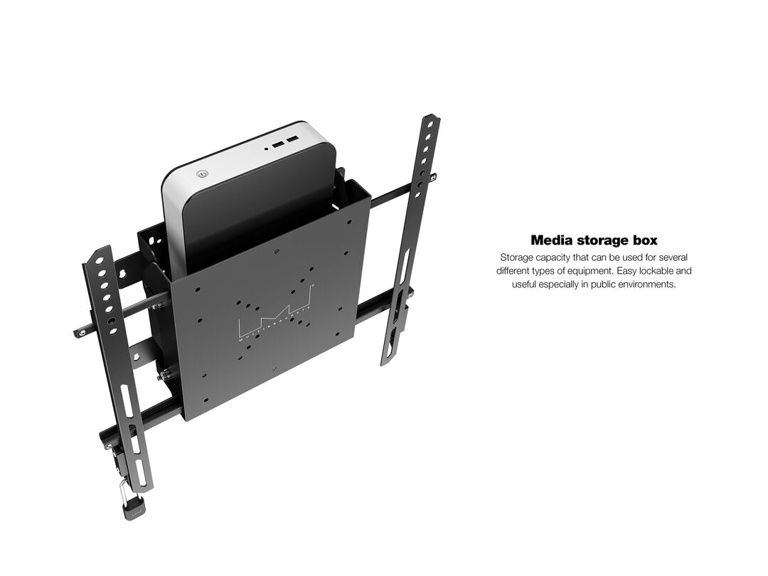 Multibrackets M PC & Digital Signage Box with Tilt Wall Mount – VESA 400x400 | 7350073731831