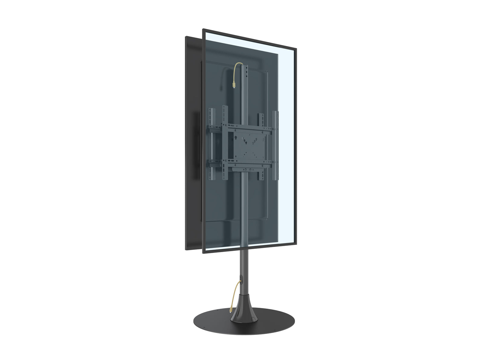 Multibrackets M Pro 1.5m Dual Side Single Pole Floorstand For 32"-65" Screens | 7350105219115 Floor Stand Multibrackets