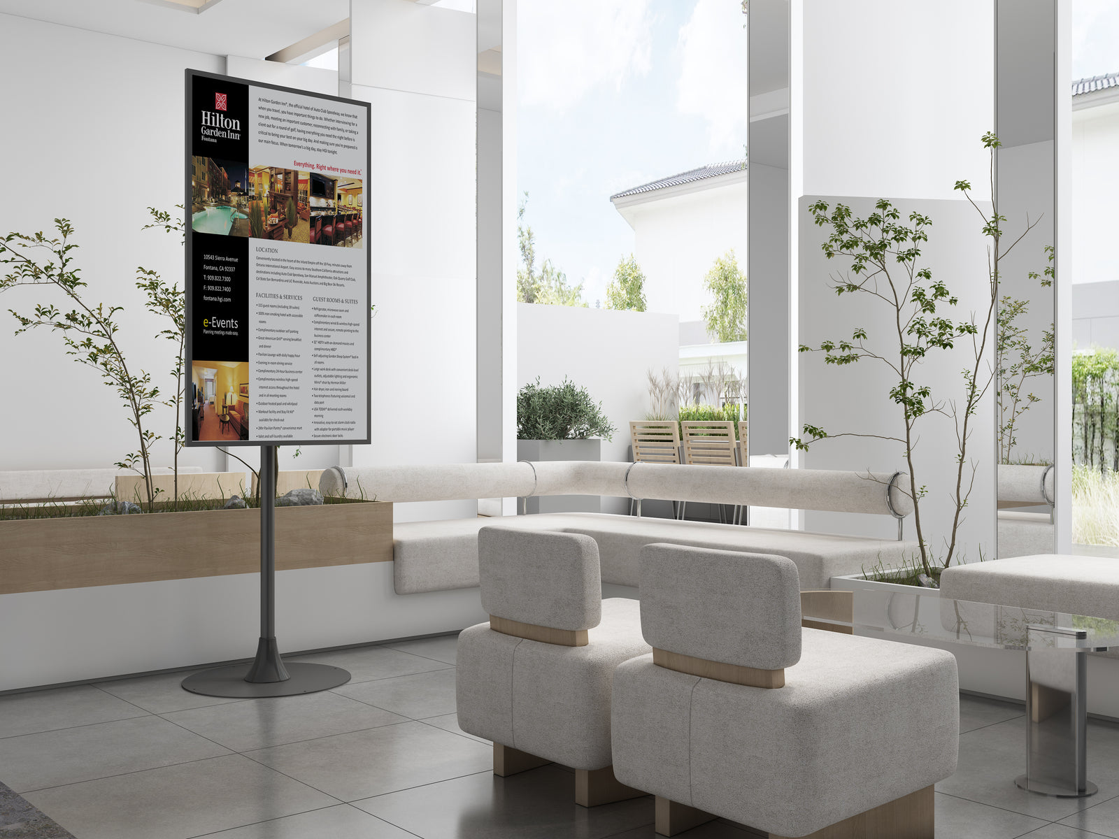 Multibrackets M Pro 1.5m Floor Stand For 32"-65" Screens | 7350105218354 Floor Stand Multibrackets
