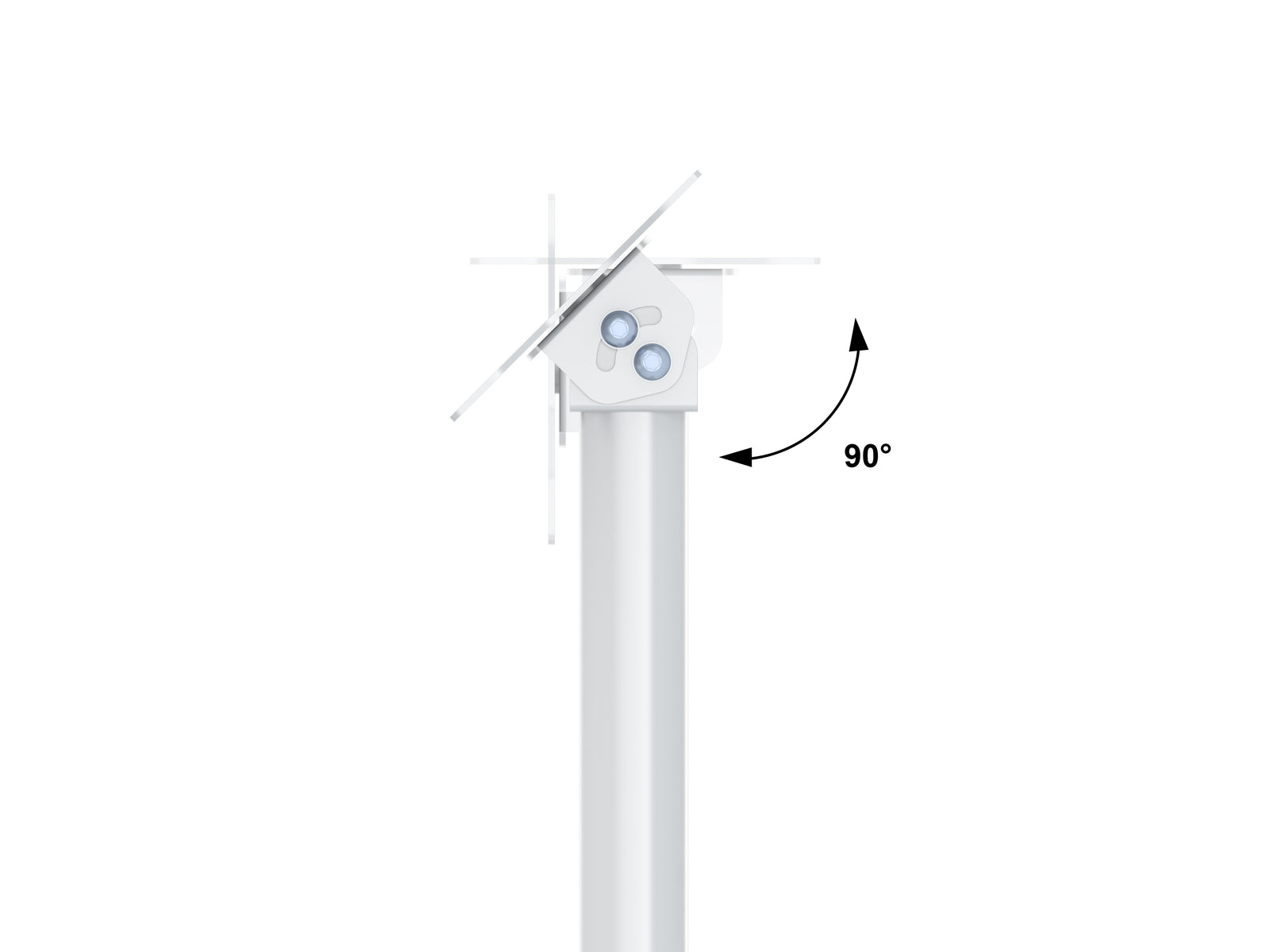 Multibrackets M Pro 1m Single Pole Floorbase For Samsung QBR13 | 7350105219702 Floor Stand Multibrackets