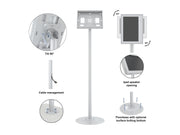 Multibrackets M Pro 1m Single Pole Floorbase For Samsung QBR13 | 7350105219702 Floor Stand Multibrackets