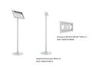 Multibrackets M Pro 1m Single Pole Floorbase For Samsung QBR13 | 7350105219702 Floor Stand Multibrackets