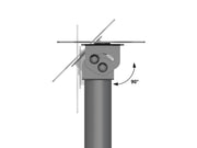 Multibrackets M Pro 1m Single Pole Floorbase For Samsung QBR13 | 7350105219719 Floor Stand Multibrackets