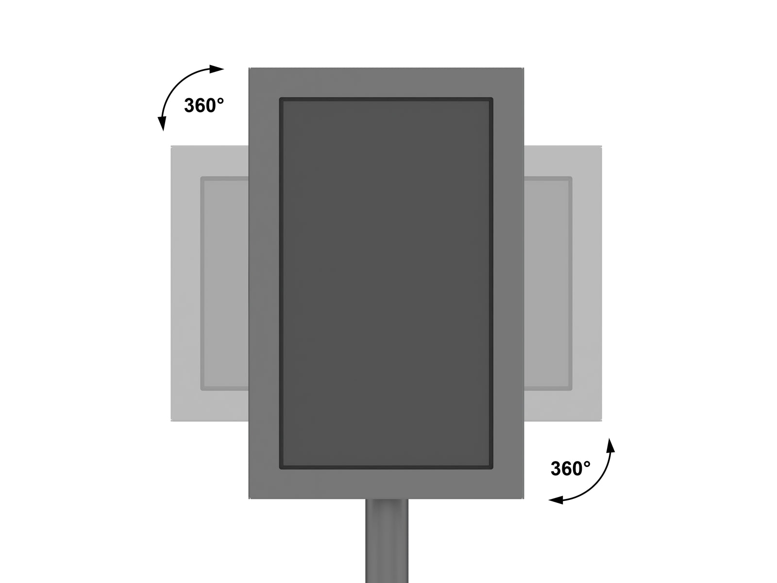 Multibrackets M Pro 1m Single Pole Floorbase For Samsung QBR13 | 7350105219719 Floor Stand Multibrackets