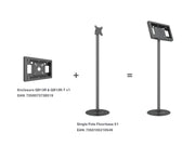 Multibrackets M Pro 1m Single Pole Floorbase For Samsung QBR13 | 7350105219719 Floor Stand Multibrackets