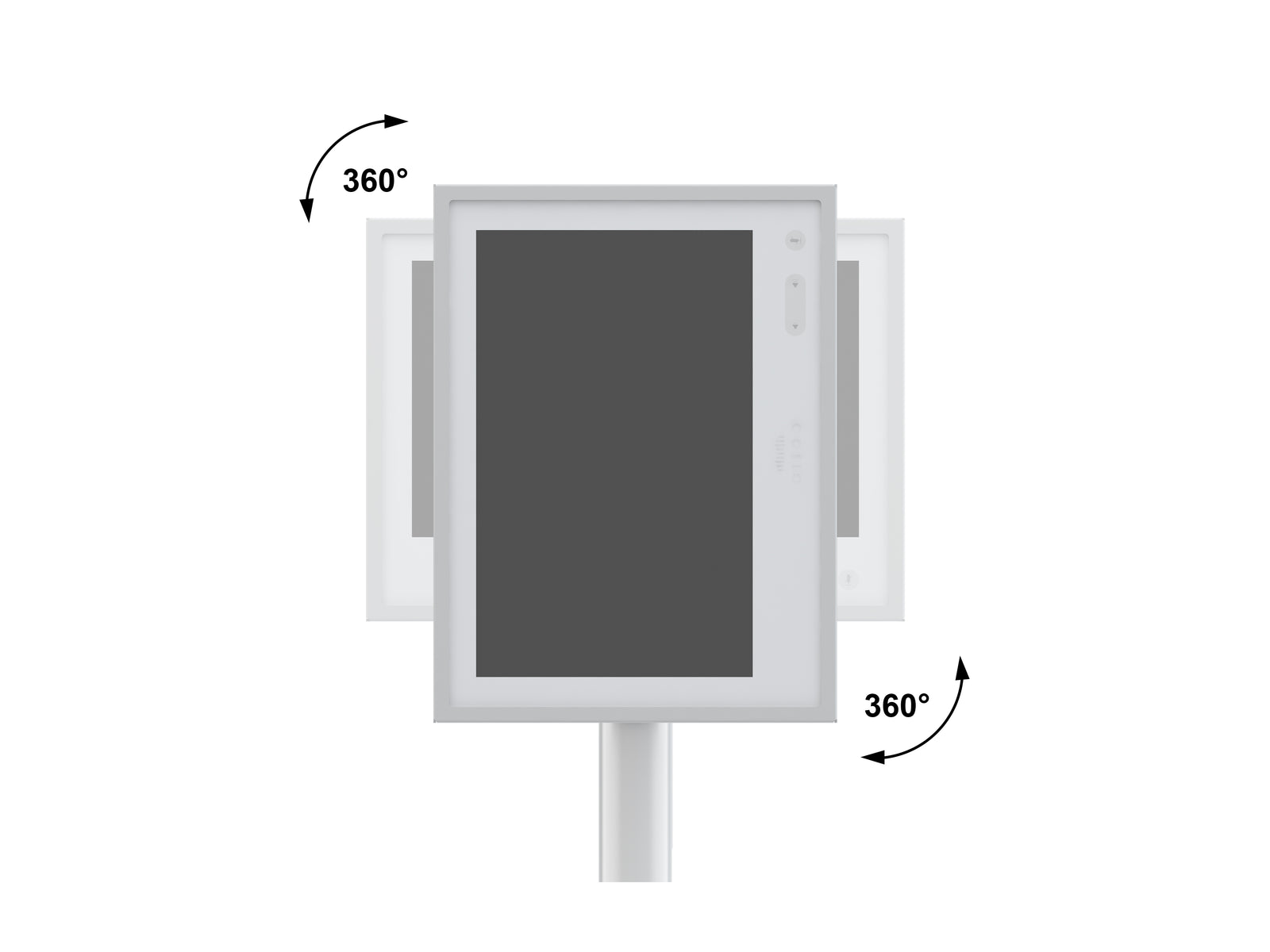 Multibrackets M Pro 1m Single Pole Floorbase For 7"-30" Screens | 7350073738212