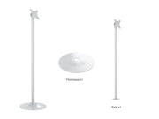 Multibrackets M Pro 1m Single Pole Floorbase For 7"-30" Screens | 7350073738212