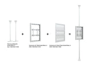 Multibrackets M Pro 32" Floor-to-Ceiling Digital Signage Enclosure - White | 7340234810697