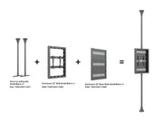 Multibrackets M Pro 32" Floor-to-Ceiling Digital Signage Enclosure | 7340234810680