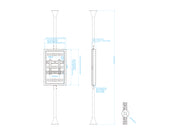 Multibrackets M Pro 32" Floor-to-Ceiling Digital Signage Enclosure | 7340234810680