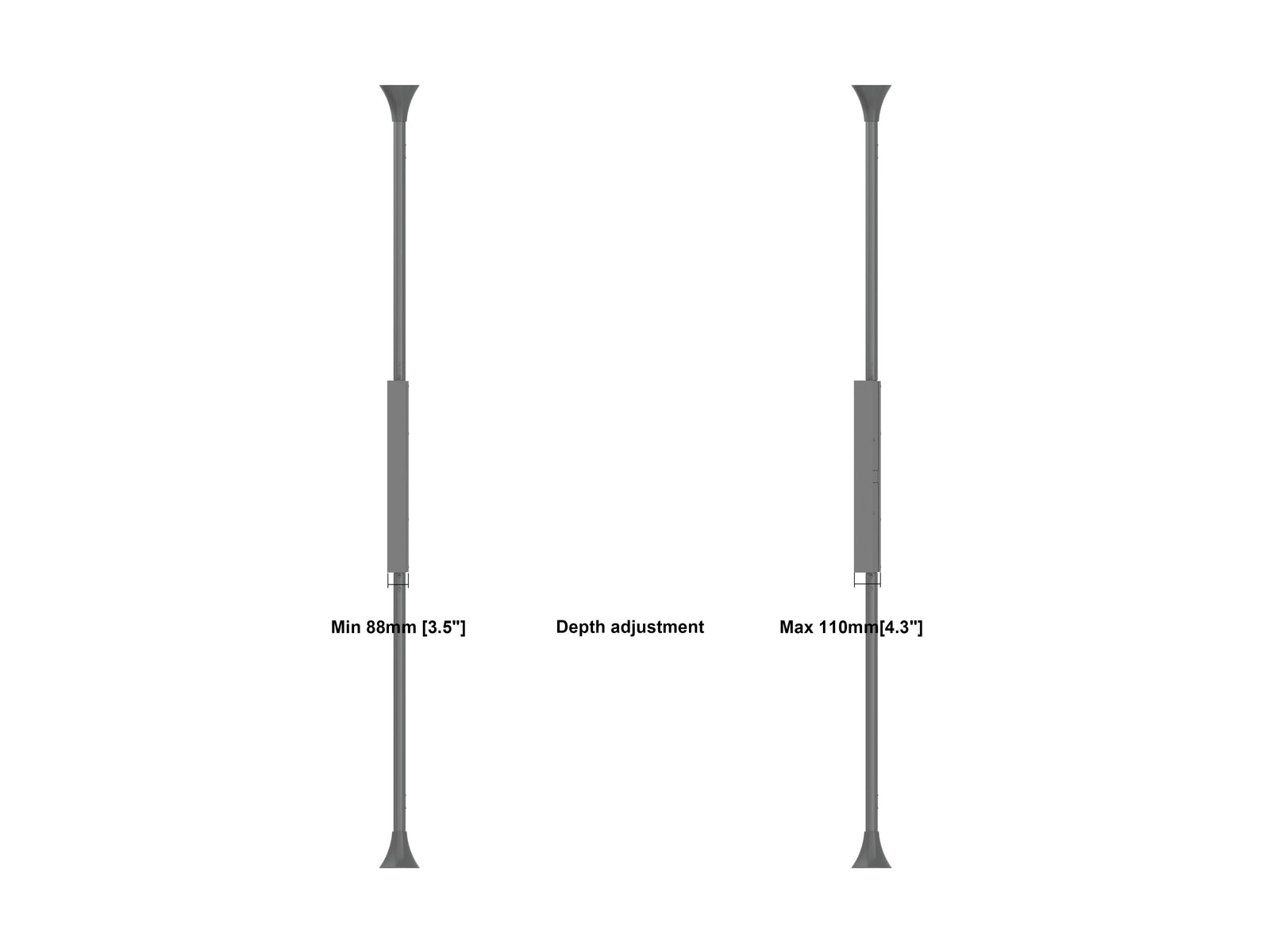 Multibrackets M Pro 32" Floor-to-Ceiling Digital Signage Enclosure | 7340234810680