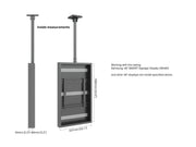 Multibrackets M Pro 46" High Brightness Ceiling Digital Signage Enclosure - Black | 7340234810383
