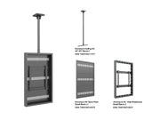 Multibrackets M Pro 46" High Brightness Ceiling Digital Signage Enclosure - Black | 7340234810383