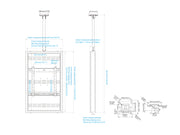 Multibrackets M Pro 46" High Brightness Ceiling Digital Signage Enclosure - Black | 7340234810383