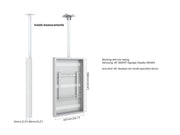 Multibrackets M Pro 46" High Brightness Ceiling Digital Signage Enclosure - White | 7340234810390