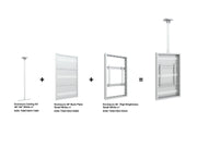 Multibrackets M Pro 46" High Brightness Ceiling Digital Signage Enclosure - White | 7340234810390