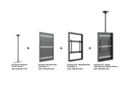 Multibrackets M Pro 46" High Brightness Ceiling Digital Signage Enclosure - White | 7340234810390