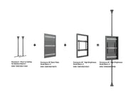 Multibrackets M Pro 46" High Brightness Floor-to-Ceiling Digital Signage Enclosure | 7340234810406