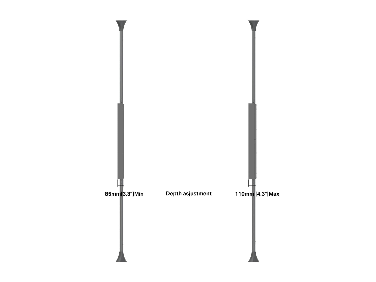 Multibrackets M Pro 46" High Brightness Floor-to-Ceiling Digital Signage Enclosure | 7340234810406