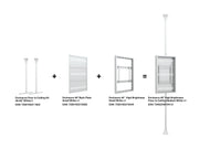 Multibrackets M Pro 46" High Brightness Floor-to-Ceiling Signage Enclosure - White | 7340234810413