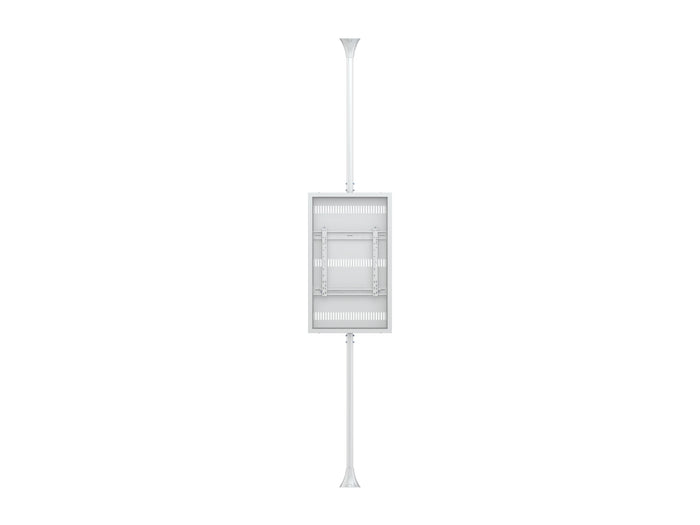 Multibrackets M Pro 46" High Brightness Floor-to-Ceiling Signage Enclosure - White | 7340234810413 Floor to Ceiling Display Mount Multibrackets