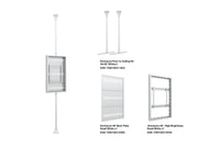 Multibrackets M Pro 46" High Brightness Floor-to-Ceiling Signage Enclosure - White | 7340234810413