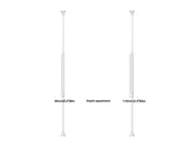 Multibrackets M Pro 46" High Brightness Floor-to-Ceiling Signage Enclosure - White | 7340234810413