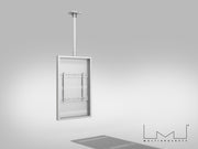 Multibrackets M Pro 49" Ceiling Mount Digital Signage Enclosure – White | 7340234811359 Signage Display Enclosures Multibrackets