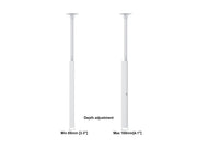 Multibrackets M Pro 49" Ceiling Mount Digital Signage Enclosure – White | 7340234811359 Signage Display Enclosures Multibrackets
