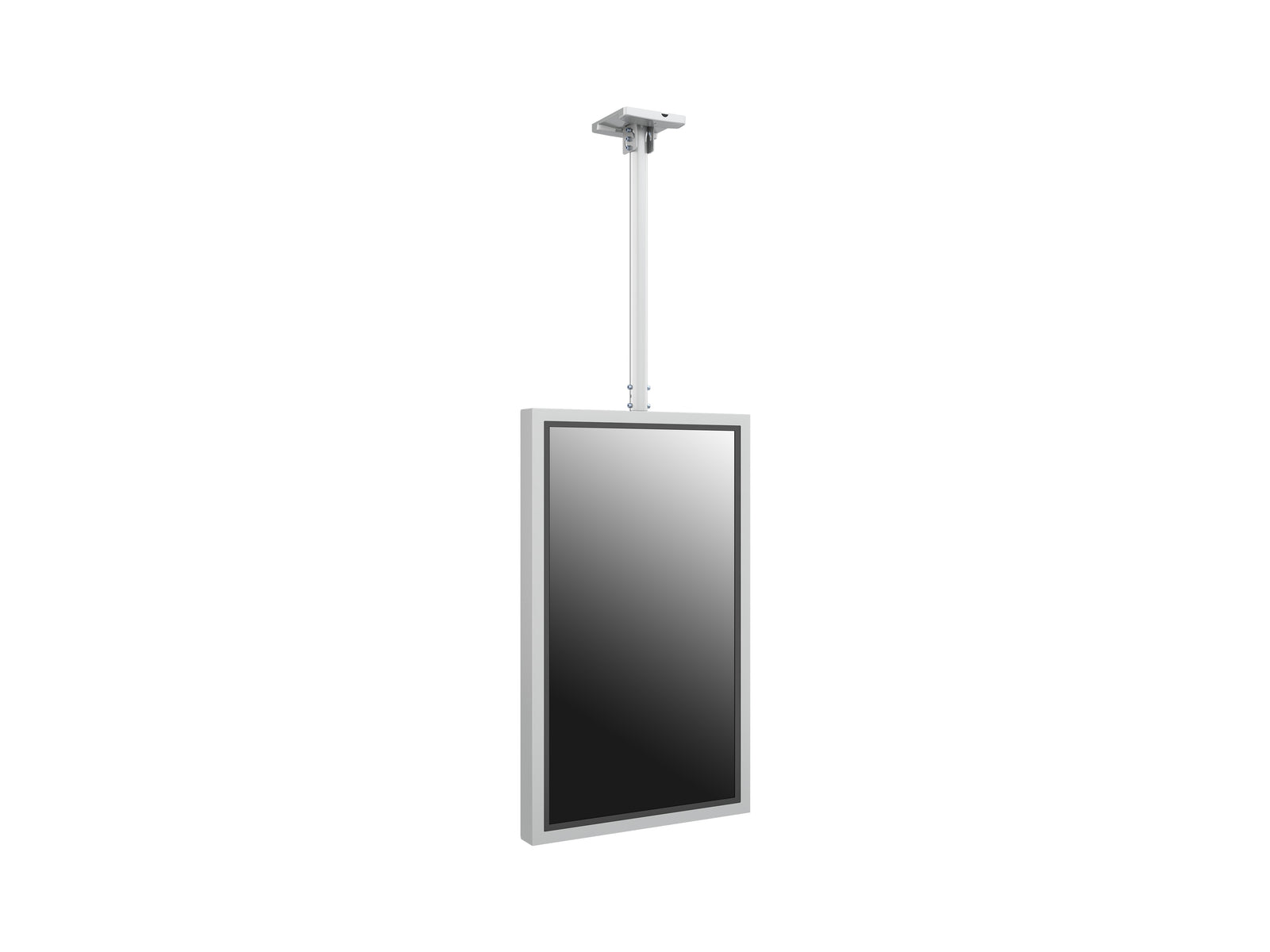 Multibrackets M Pro 49" Ceiling Mount Digital Signage Enclosure – White | 7340234811359 Signage Display Enclosures Multibrackets