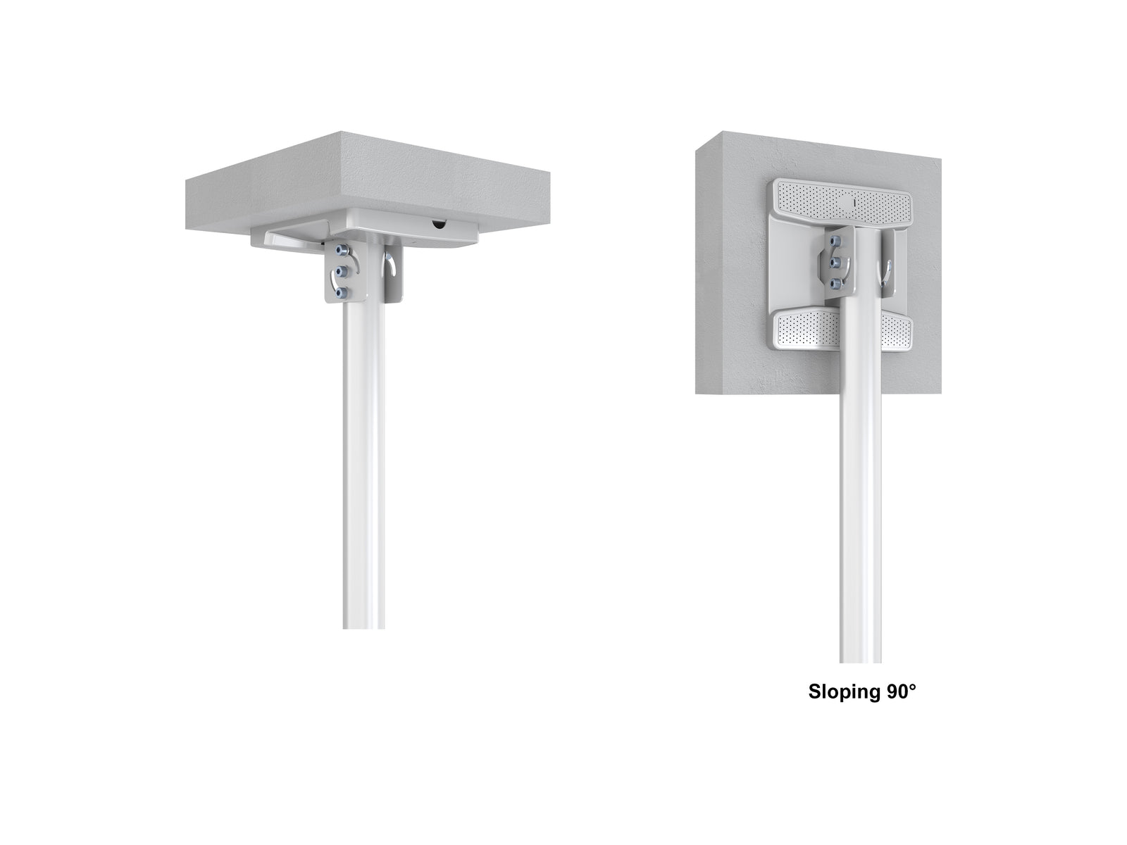 Multibrackets M Pro 49" Ceiling Mount Digital Signage Enclosure – White | 7340234811359 Signage Display Enclosures Multibrackets