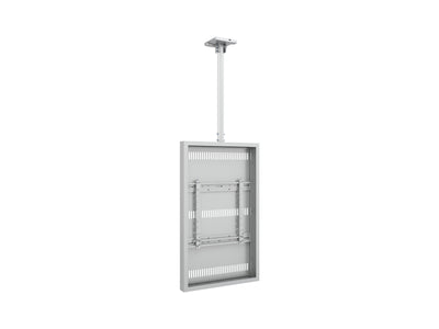 Multibrackets M Pro 49" Ceiling Mount Digital Signage Enclosure – White | 7340234811359 Signage Display Enclosures Multibrackets