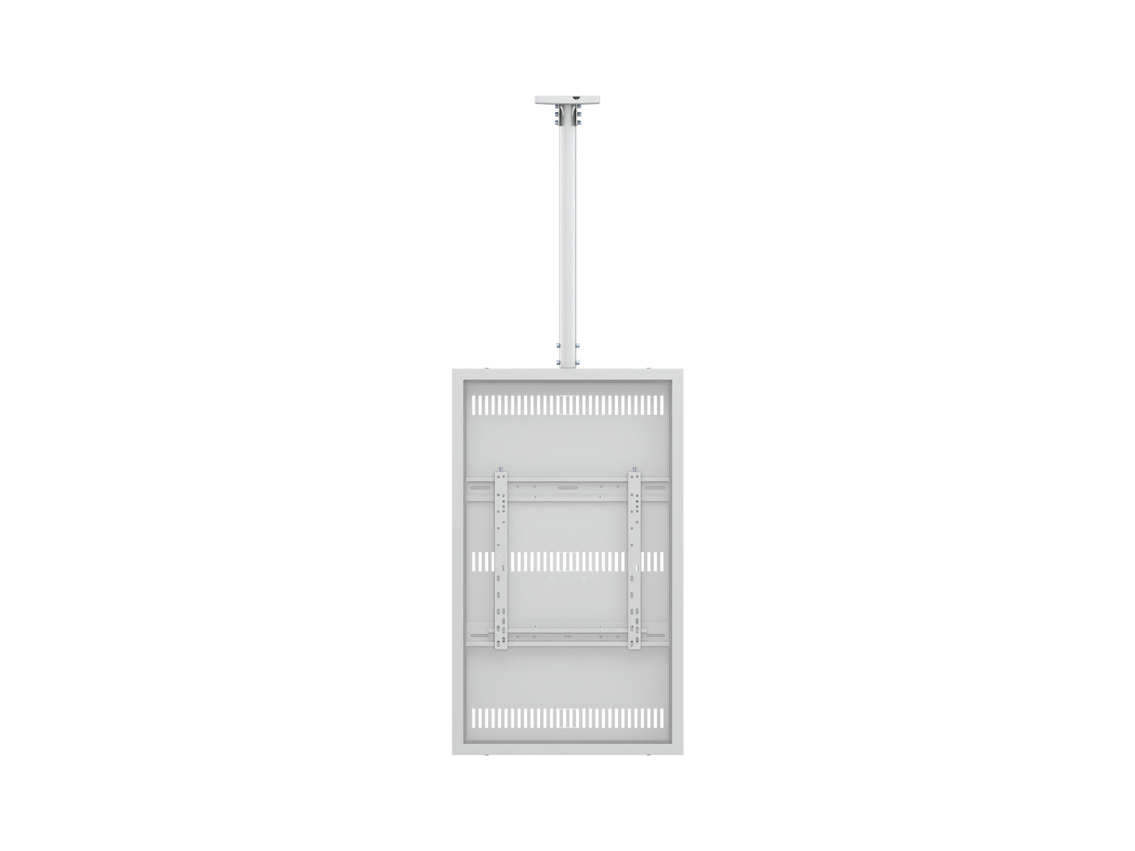 Multibrackets M Pro 49" Ceiling Mount Digital Signage Enclosure – White | 7340234811359 Signage Display Enclosures Multibrackets