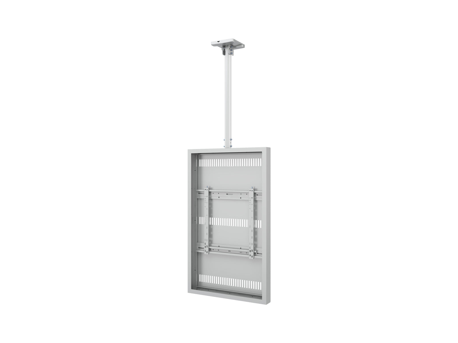 Multibrackets M Pro 49" Ceiling Mount Digital Signage Enclosure – White | 7340234811359 Signage Display Enclosures Multibrackets