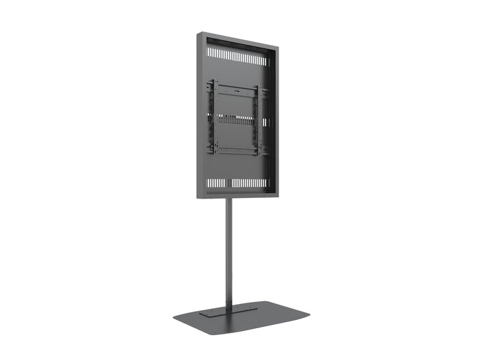 Multibrackets M Pro 49" Single Pole Digital Signage Enclosure with Floorbase | 7350105219788 Signage Display Enclosures Multibrackets
