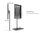 Multibrackets M Pro 49" Single Pole Digital Signage Enclosure with Floorbase | 7350105219788