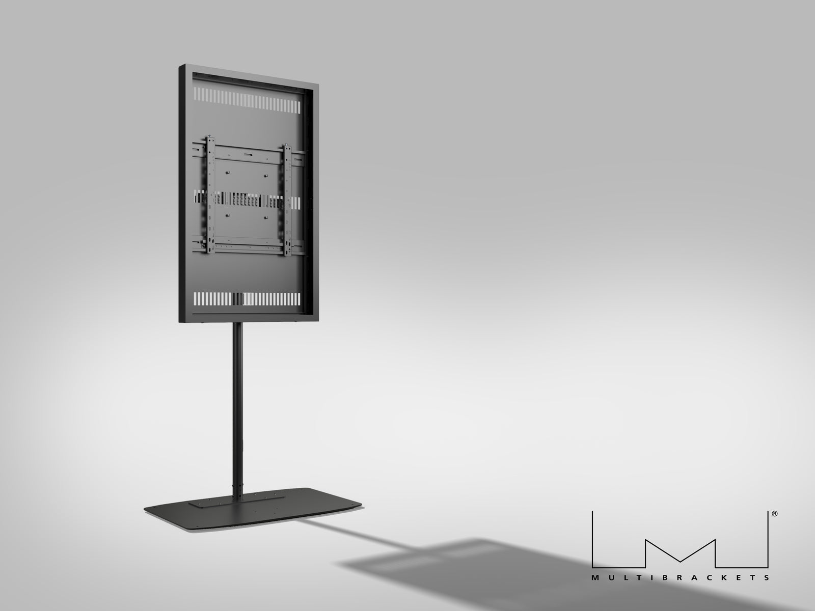 Multibrackets M Pro 49" Single Pole Digital Signage Enclosure with Floorbase | 7350105219788