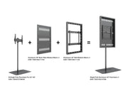 Multibrackets M Pro 49" Single Pole Digital Signage Enclosure with Floorbase | 7350105219788