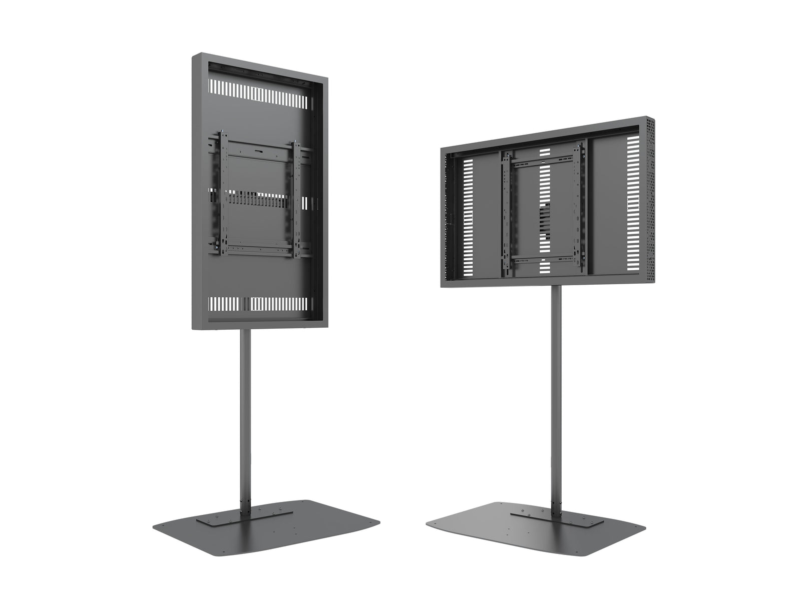 Multibrackets M Pro 49" Single Pole Digital Signage Enclosure with Floorbase | 7350105219788